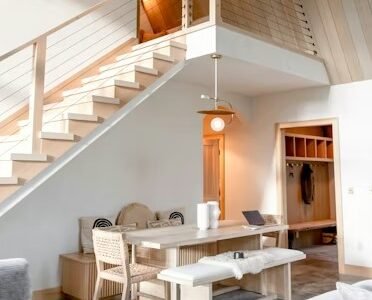 Missoula Scandinavian Loft with Cable Staircas