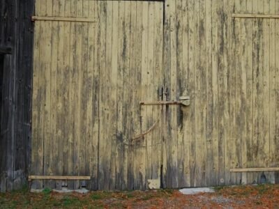 Aged Barn Door with Vintage Charm