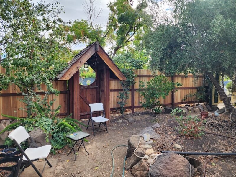 Secret Garden Gate with Circle Window - Asheville, NC